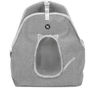 Pet Carrier Backpack Eje delantero transpirable para perros Correa ajustable Cat Travel Safety Bag Light Grey