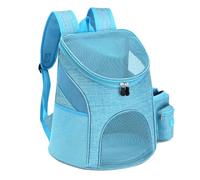 Pet Carrier Backpack, Ventilated Dog Carrier Backpack with Breathable Mesh and Snack Pocket, Foldable Portable Carrier for Small Dogs and Cats for Hiking Travel Camping