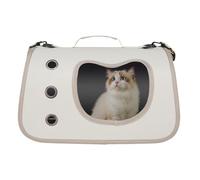 Pet Carrier Bag, Adjustable Cats Dogs Sling, 15.75 Inches Shoulder Stra Clear Portable Carrier, Comfortable Travel Solution for Walking Picnic Camping, Gray, White