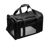 Pet Carrier Bag - PVC Foldable Travel Crate with Mesh Ventilation