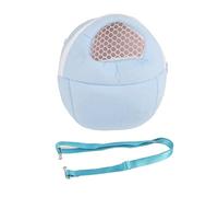 Pet Carrier Bag Soft Plush Portable Travel Sleeping Bag for Small Animals Hamster Rat Hedgehog Chinchilla Ferret with Adjustable Strap Pink Blue Green 21x25cm (L)