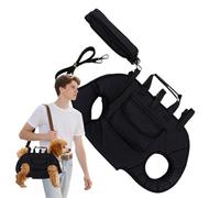 Pet Carrier, Dog Sling Bag, Breathable Waterproof Design with Shoulder Strap, Comfortable Carrying Pouch for Puppy, Cat, Camping, Walking, Hiking, Outdoor Use, Brown and Black