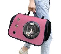 Pet Carrier for Cat, Puppy Travel Bag, Blue/Pink/Gray Foldable Transport Case with Window, 15.75x10.63x9.84 Inches Portable Pet Supplies for Small & Medium Cats & Dogs