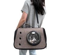 Pet Carrier for Cat, Puppy Travel Bag, Blue/Pink/Gray Foldable Transport Case with Window, 15.75x10.63x9.84 Inches Portable Pet Supplies for Small & Medium Cats & Dogs