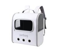 Pet Carrier Mochila - Bolsa extensible para gatos, mochila de viaje grande | Diseño transpirable seguro para perros pequeños, transportador cómodo para senderismo, solución de transporte de petanca al
