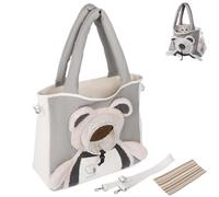 Pet Carrier Shoulder Bag, Canvas Pet Carrier Shoulder Bag with Window, Adjustable Sling Carrier with Breathable Mesh, Lightweight Portable Design, for Small Dogs & Cats (1Pcs)