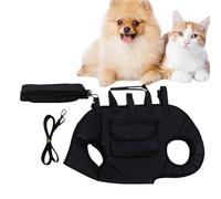 Pet Carrier Sling Bag, transpirable Cat Dog Shoulder Carrying Pouch with Adjustable Strap Waterproof Lining, Hands- Puppy Travel Bag for Outdoor Walking, Camping, Everyday