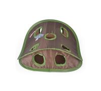 Pet Cat Mice Game Intelligence Toy Bell Tent with 9 Hole Cats Playing Tunnel Foldable Kitten Mouse Hunt Toys Keeps Kitten Active