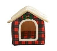 Pet Cave for Cats and Dogs, Enclosed Covered Hideaway Dome Bed, Cozy Warm Cat Cave, Comfortable Indoor Dog House for Small Animals, Snuggle for Kittens and Pets