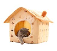 Pet Cave Nest - Enclosed Cat Bed, Warm Anti-Slip Pet House | Soft and Comfortable Shelter, Keeps Pets Warm During Cold Seasons, Ideal for Home, Floor, Sofa, 32x32x31cm
