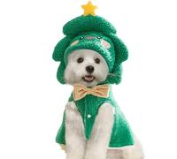 Pet Christmas Clothes, Cozy Cat Dog Christmas Cape with Cute Cartoon Hat, Winter Warm Christmas Pet Dress Up for Dogs and Cats, Fun Holiday Outfit for Christmas and Festive Celebrations