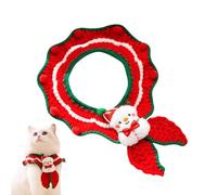 Pet Christmas Collar - Knitted Winter Cat Scarf Collar, Warm Neck Warmer For Small Dogs, Bichon Frise, Adult Cats, Rabbits, Schnauzers, Holiday Accessory For Pets