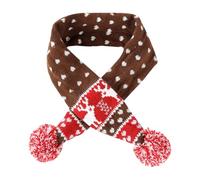 Pet Christmas Scarf - Lovely Reindeer, Winter Neck Warmer, Soft Cozys Holiday Accessory, Adorable Dog Cat Outfit, Comfortable Durablee Pet Apparel | Stylish Seasonal Design, Small Medium Dogs