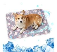 Pet Cooling Bed - S M L Ice Silk Sleeping Cushion, Breathable Washable Animal Rest Pad, Anti Skid Puppy Mattress, Portable Comfort Bedding | Summer Cooling Pet Lounge, Home Kennel Carrier Floor