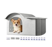 Pet Cooling House - Dog Folding Shelter, Portable Kitten Cooler House with Ice Pack Insulation, Breathable Summer Animal Kennel, Ideal for Indoor Garden Outdoor Backyard