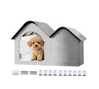Pet Cooling House - Foldable Aluminum Foil Insulated Cat Dog Shelter | Portable Cooling House With Ice Packs & Coolíng Pad | Oxford Cloth, 47x35x40cm, For Small Medium Dogs Cats, Indoor Outdoor Backya
