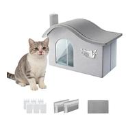 Pet Cooling House - Foldable Portable Dog Cave, Comfortable Pet Shelter with Soft Removable Cushion, Summer Resting Space for Puppies Kittens Dogs, Indoor Outdoor Portable Pets Bed for Cool Relaxation
