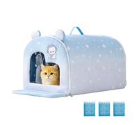 Pet Cooling House | Spacious Animals Summer Shelter - Insulated Indoor Cat Cooling House | for Small Medium Breeds Kitten Balcony Patio Porch Backyard Camping