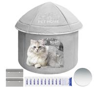 Pet Cooling House, Summer Cooling Shelter, 17.72x17.72in Foldable Cat Bed, Includes Reusable Ice Pack, Weatherproof Breathable Fabric for Small Pets, Resting, Indoors, Outdoors