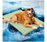 Pet Cooling Mat, Double-Sided Cooler Dog Mat, Gentle Wear Resistant Pet Ice Pad, All-Season Use, Perfect for Living Rooms and Bedrooms (Green,Large)
