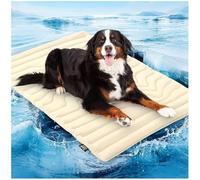 Pet Cooling Mat, Double-Sided Cooler Dog Mat, Gentle Wear Resistant Pet Ice Pad, All-Season Use, Perfect for Living Rooms and Bedrooms (Off-White,X-Large)