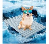 Pet Cooling Mat, Double-Sided Cooler Dog Mat, Gentle Wear Resistant Pet Ice Pad, All-Season Use, Perfect for Living Rooms and Bedrooms (Blue,Medium)