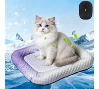 Pet Cooling Mat for Dogs & Cats, Cooling Gel Mat for Pets Summer Heat Relief Pad, Gradient Washable Instant Cooling Gel Pet Mat with Non-Slip Base for Indoor Floors Sofas and Car Travel (C, XL)
