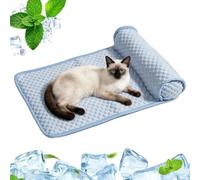 Pet Cooling Mat - Reusable Summer Ice Silk Cooling Pad for Cats Dogs