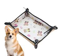 Pet Cooling Pad, Double Sided Dog Cooling Mat, Washable Crate Bed, Pet Cooler Supplies for Indoor, Outdoor Floor and Car Seat Use, 29.53x23.62x0.39 Inches, Multicolor