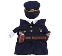 Pet Cosplay Outfit Funny Dog Cat Party Costume Puppy Police Uniform Pet Cosplay Clothes for Halloween Christmas Theme Party(2#)