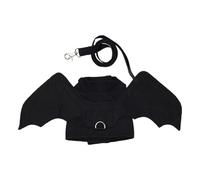 Pet Costume Bat Wings, Felt Halloween Adjustable Harness Collar Cosplay Outfit with Rope, Animal Care Supply, Party Accessory, Festival Utility, Fun Styling