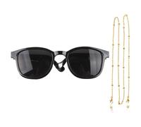 Pet Costume Eye Glasses, Cat Dog Glasses with Chain, Halloween Christmas Masquerade Puppy Kitten Dress-Up Headwear for Gathering, Stage, Travel, 3.15x2.95x1.18 Inches
