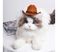 Pet Cowboy Hat Dog - Mini Cowboy Hats For Cats and Dogs | Accessories Headwear Adjustable Cap For Cosplay Cowbôy- Cowbôy Caps and Triangle Scarves | Western Pet Costumes