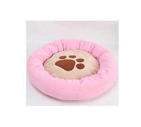 Pet Craft Supply - Cama redonda para perros - Cama para perros de felpa autocalentable linda y cómoda (tres tamaños) (Color: azul, tamaño: 50 cm) (azul 50 cm)
