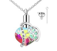 Pet Cremation Jewelry, Memorial Jewelry, Handcrafted Commemoration Pendant, 1.57x1.02 Inches Personalized Necklace, Pets Funeral Keepsake for Animal Ashes Daily Worn