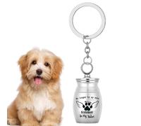 Pet Cremation Key Chain Portable Urn Holder Remembrance Accessory