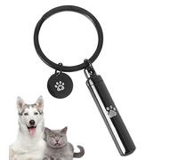 Pet Cremation Urn Keychain - 1.57x0.31x0.31 in Pet Memorial Urn Keychain | Urns Key Chain for Ashes | Pets Cremation Jewelry | Stainless Steel Funerary Charm Paw Cremations Jewelry Memorial Accessory