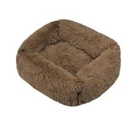 Pet Cushion, Cama Rectangular de Felpa for Perros, Ideal for el Invierno. Colchoneta cálida for Mascotas pequeñas, Medianas y Grandes. ，Antislip Bottom(Brown,XS 43X35X20CM)