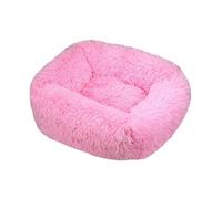 Pet Cushion, Cama Rectangular de Felpa for Perros, Ideal for el Invierno. Colchoneta cálida for Mascotas pequeñas, Medianas y Grandes. ，Antislip Bottom(Pink,L 80X65X18CM)