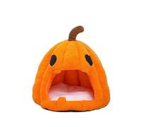 Pet Cushion, Casa for Gatos con Forma de Calabaza de Halloween, Cama cálida de otoño e Invierno y tapete refrigerante for Mascotas Perritos ，Antislip Bottom