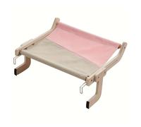 Pet Cushion, Hamaca for Gatos con Ventana for Mascotas, Colgante con balcón Desmontable, Soporte de Madera, Cama abatible for Interiores, Nido ，Antislip Bottom(Upgraded version1)