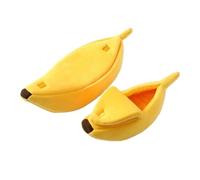 Pet Cushion, Nido For Gatos, Cojín De Invierno, Cálido, Suave Y Divertido, Saco Dormir For Gatitos, Accesorios For Perros ，Antislip Bottom(Yellow,XL-88X30X20cm)