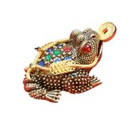 Pet de té Frog - Lucky Money Shuis Home Decor, Prosperity Statue Ornament | Accesorio de Ceremonia de té con Estatua de Lucky Toad, Monedas Creativas de Cobre Que Tiene Sapo para la Prosperidad y