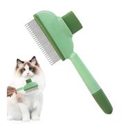 Pet Detangling Comb, Metal Teeth for Knots Removal, Deshedding Tool for Dogs and Cats, Long and Short Haired Breeds, Effective Grooming Comb for Matted, Yellow/Green