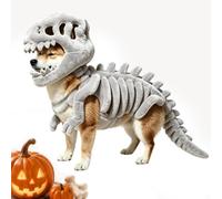 Pet Dinosaur Costume,3D Skeleton Bone Cat Dog Halloween Cosplay,Dino fit