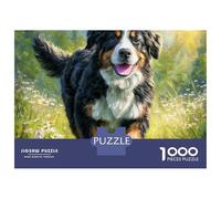 Pet Dog 1000 Piezas Cartulina Premium Rompecabezas DIY Saint Bernard Antiestrés Juego Creativo Rompecabezas para Decoración del Hogar 52x38cm/1000pcs