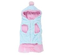 Pet Dog Cat Fagh Ropa Linda Vestida de Princesa Mantén cálida con Capucha para el Invierno de otoño para el otoño (Metro)