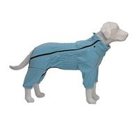 Pet Dog Coat, Warm Shaggy Fleece Four-Legged Clothing Set for Dogs, Thick Jacket for Small and Large Dogs, Pet Warmth Clothing Thickened for Fall and Winter(Blue,M)