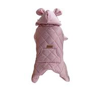 Pet Dog Jumpsuit Clothes Winter Warm Pet Four Legged Hoodies Clothing for Small Medium Dogs Pet Chihuahua French Bulldog Apparel (Pink M Code)