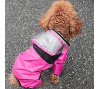 Pet Dog Raincoat The Dog Face Pet Clothes Jumpsuit Waterproof Dog Jacket Dogs Water Resistant Clothes for Dogs Pet Coat(Color:Pink,Size:4XL)